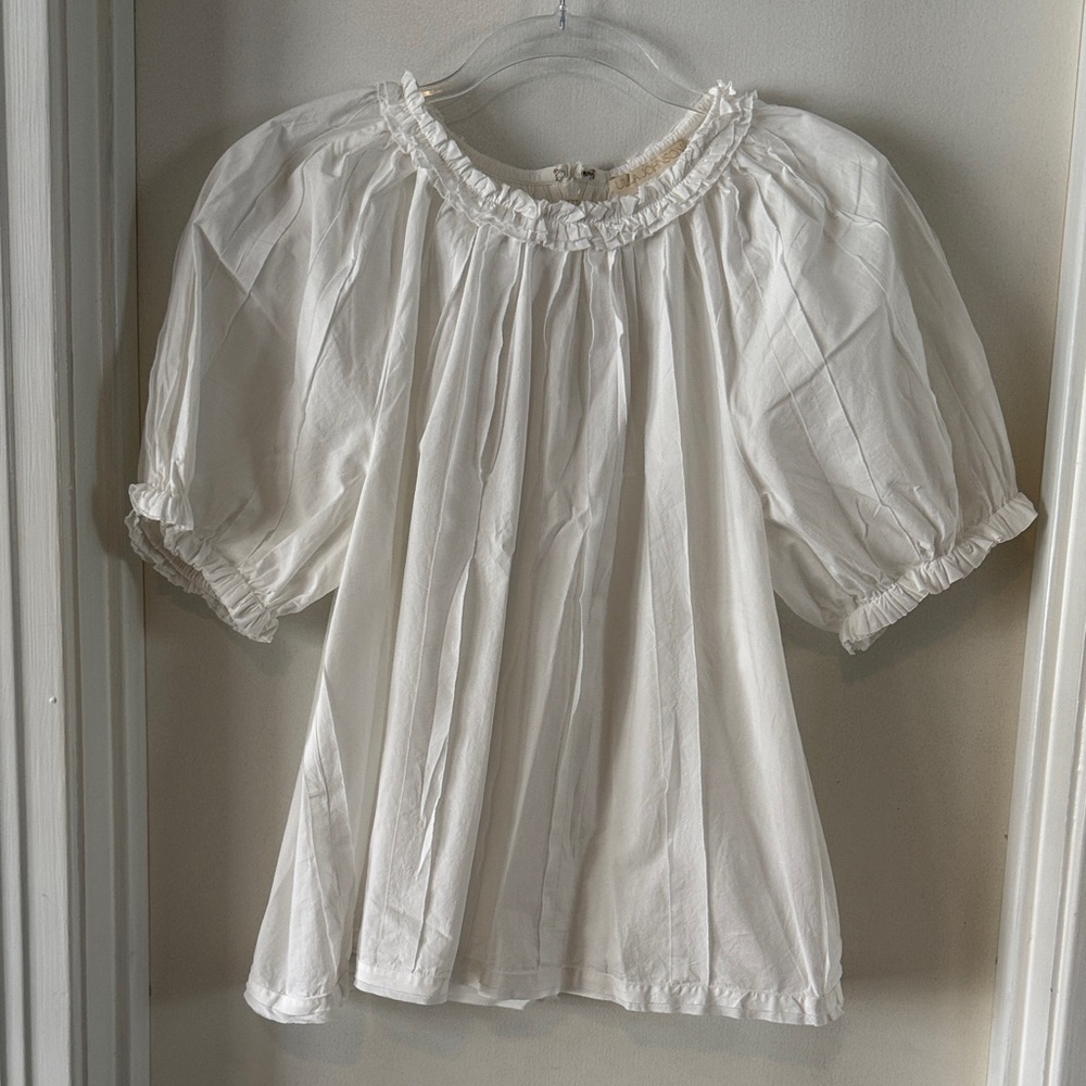 Ulla Johnson White Puff Sleeve Blouse